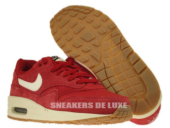 555766-600 Nike Air Max 1 Gym Red / Sail - Black - Black