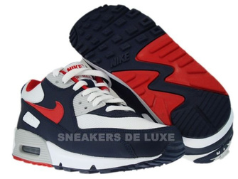 Nike Air Max 90 Obsidian/Sport Red-White-Neutral Grey 309299-400