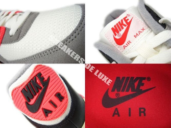 543361-161 Nike Air Max 90 OG Sail/Cool Grey-Medium Grey-Infrared