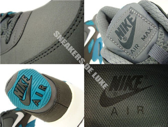 537384-010 Nike Air Max 90 Essential Dark Grey/White-Anthracite-Tropical Teal