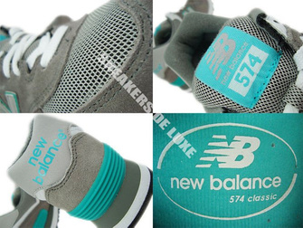 WL574SNG New Balance Grey / Teal