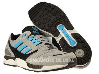 D65458 Adidas Originals ZX 8000 Aluminium/Samba Blue/White Vapour