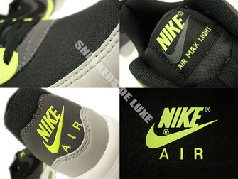 631722-007 Nike Air Max Light Essential Black/Black-Dark Grey-Volt