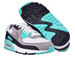 Nike Air Max 90 CD0881-100 White/Particle Grey-Hyper Turq