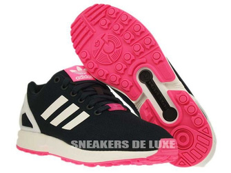 B34060 adidas ZX Flux Petrol Ink / Ftwr White / Solar Pink