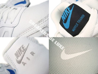429628-107 Nike Air Waffle Trainer White/Neptun Blue-Neutral Grey-Black