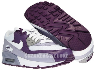 Nike Air Max 90 White/White-Provence Purple-Wine 325213-108 