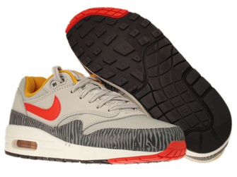 555766-008 Nike Air Max 1 Pearl Grey Tiger