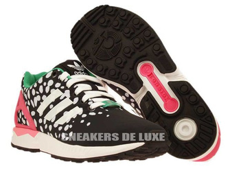 M19455 adidas ZX Flux Core Black / Ftwr White / Semi Solar Pink