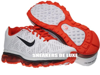 Nike Air Max 2011+ Leather White Anthracite/Team-Orange 456325-102