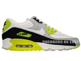 333888-018 Nike Air Max 90 Premium Strat Grey/White-Black-Cyber