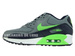 724824-013 Nike Air Max 90 Cool Grey/Voltage Green-Obsidian-Lucid Green