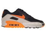 542452-480 Nike Air Max 90 Premium Reflect Dark Obsidian/Total Orange-Neutral Grey