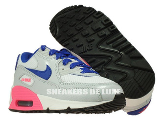 345018-116 Nike Air Max 90 PS White/Hyper Blue-Pink-Pure Platinum