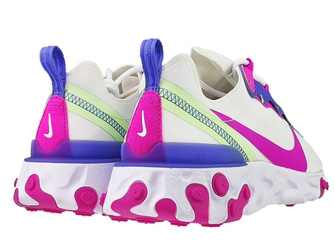 Nike React Element 55 BQ2728-104 White/Fire Pink-Sapphire
