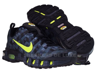 336155-071 Nike Tuned X 10 Black/Tarmac Neon Green 