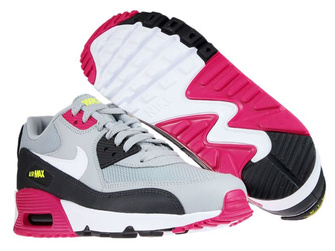 Nike Air Max 90 833418-027 Wolf Grey/White-Rush Pink-Volt