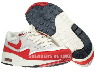 554717-160 Nike Air Max 1 OG Sail/University Red-Neutral Grey-Black
