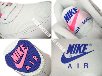 616730-104 Nike Air Max 90 Essential White/Concord-Zen Grey-Pink Glow