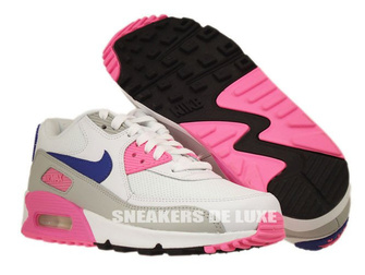 616730-104 Nike Air Max 90 Essential White/Concord-Zen Grey-Pink Glow