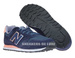 New Balance WL574GN Navy with Black & Pink