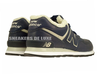 ML574NV New Balance 574 Navy Leather 