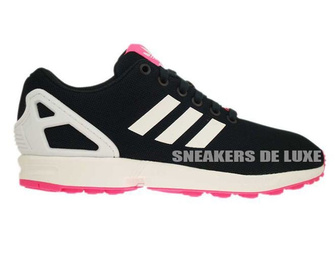 B34060 adidas ZX Flux Petrol Ink / Ftwr White / Solar Pink