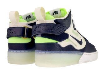 Nike Air Force 1 Mid React DQ1872-100 Sail/Black-Ghost Green