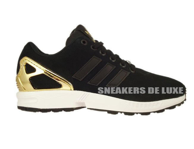 fuk3 B35319 adidas ZX Flux Core Black / Core Black / Gold Met.