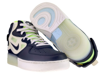 Nike Air Force 1 Mid React DQ1872-100 Sail/Black-Ghost Green