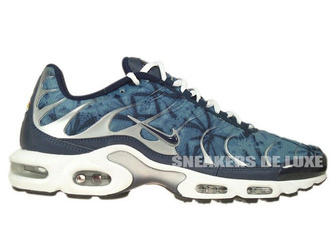 604133-449 Nike Air Max Plus TN 1 Blue Shadow/Midnight Navy-Metallic Silver