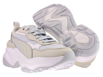 Puma Cilia Wedge 393915 10 Silver Mist-Feather Gray-White