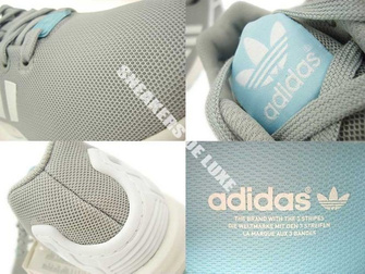 B34058 adidas ZX Flux Clear Onix / Ftwr White / Blush Blue