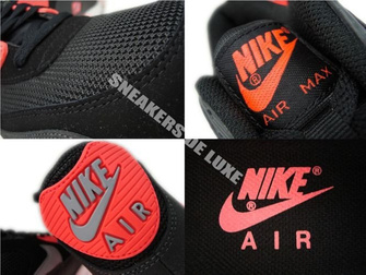 537384-006 Nike Air Max 90 Essential Black/Wolf Grey-Atomic Red-Anthracite