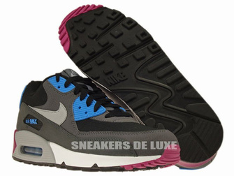 537384-009 Nike Air Max 90 Essential Black/Wolf Grey-Anthracite-White