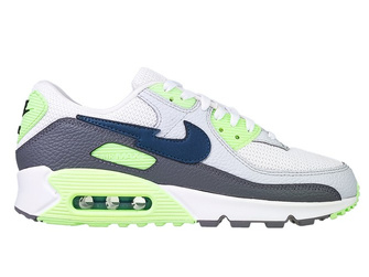 Nike Air Max 90 DJ6897-100 White/Aquamarine-Lime Glow