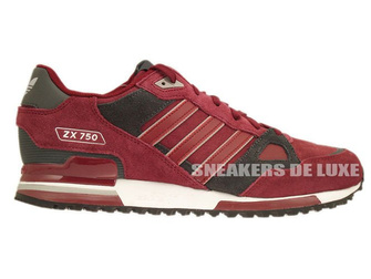 B25960 Adidas ZX 750 Collegiate Burgundy Collegiate Burgundy Dgh Solid Grey