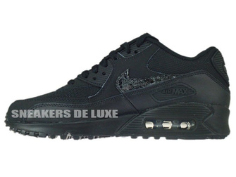 724824-001 Nike Air Max 90 Black / Black - Cool Grey
