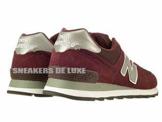 M574NBU New Balance Burgundy / Silver