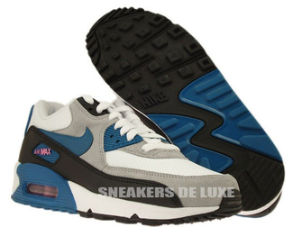 616730-103 Nike Air Max 90 Essential White/ Green Abyss-Red Volt-Black