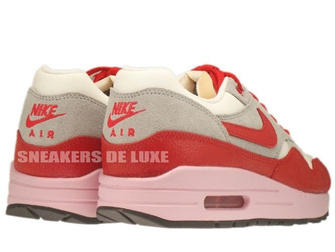 555284-103 Nike Air Max 1 Vintage Sail/Hyper Red-Street Grey-Iced Carmine