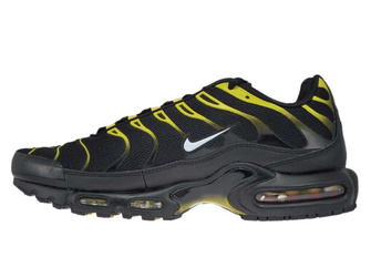 852630-020 Nike Air Max Plus TN 1 Black/White-Vivid Sulfur