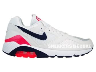 Nike Air Max 180 White/Midnight Navy-Solar Red 310155-105