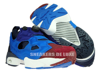 V67792 Reebok InstaPump Fury Asym Burgundy / Blue Sport