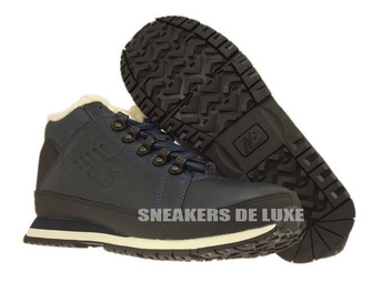 H754LFN New Balance Navy Leather Fur