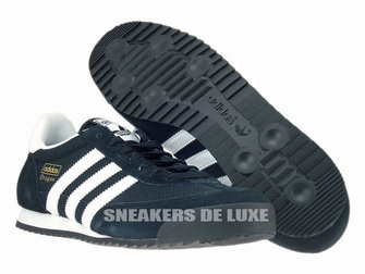 G16025 adidas Dragon core black / white / gold met.