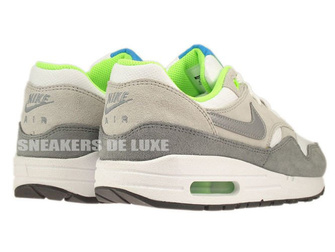 555766-104 Nike Air Max 1 White/Metallic Cool Grey-Neutral Grey