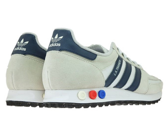 B37829 adidas LA Trainer Crystal White/Collegiate Navy/Clear Brown