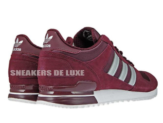 BB1216 adidas ZX 700 Maroon/ Matte Silver/ Ftwr White