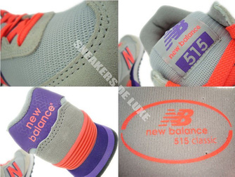 WL515MS New Balance Gray / Orange / Purple
